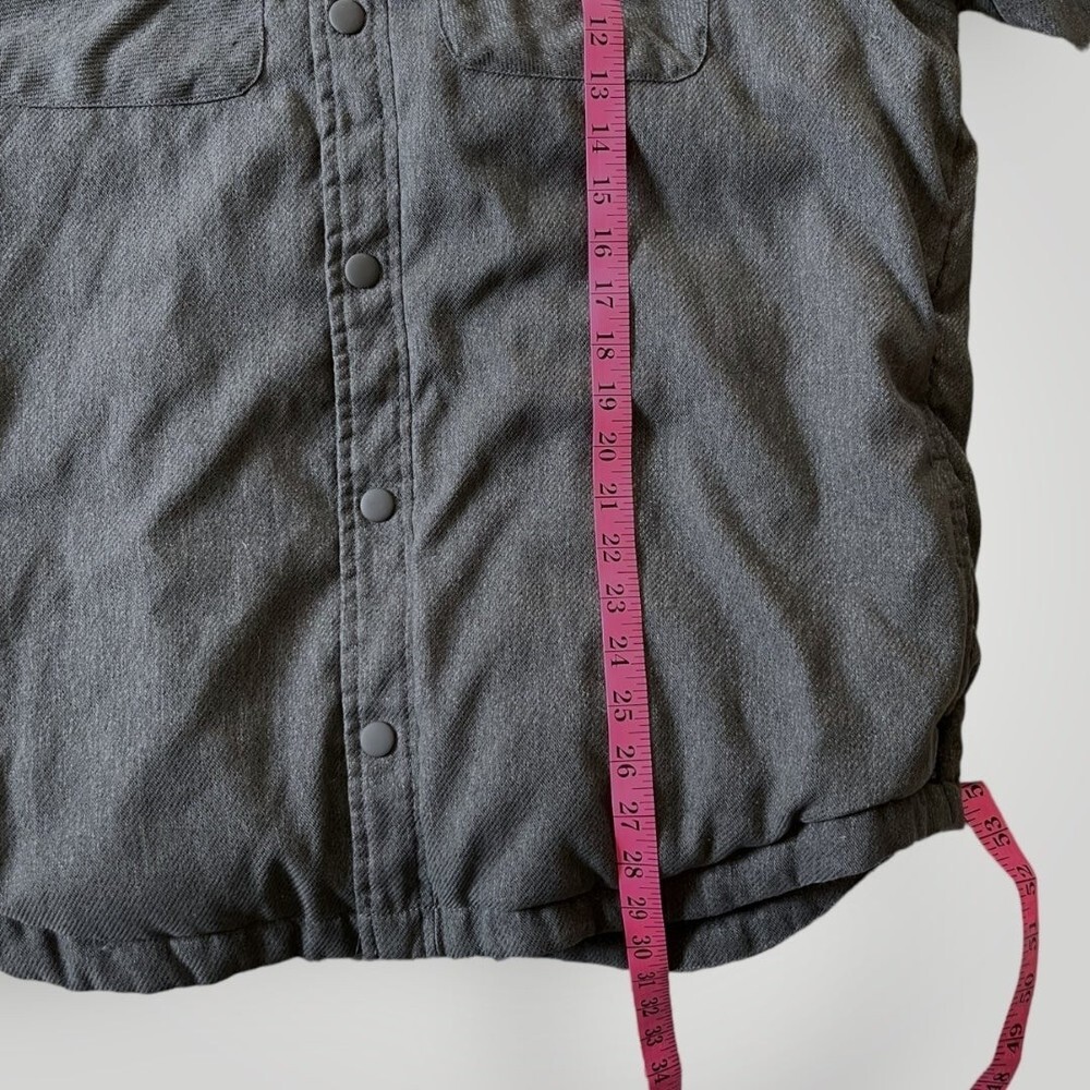 Men's Prana Button Down Showdown Shirt Charcoal Jacket XL - Picture 9 of 9